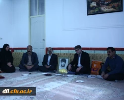 دیدار مسئولان پردیس علامه طباطبایی لرستان با خانواده شهدای دانشجو