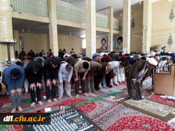 مراسم معنوی اعتکاف دانشجوان پردیس علامه طباطبایی لرستان در مسجد آیت الله مدنی چها راه طیب خر م آباد