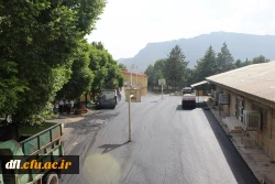 بازدید حضوری سرپرست مدیریت امور پردیس های استان لرستان از نحوه آسفالت کردن فضای داخلی پردیس علامه طباطبایی لرستان