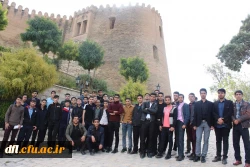 بازدید علمی دانشجویان رشته تاریخ ،پردیس علامه طباطبایی لرستان از قلعه تاریخی فلک الافلاک
