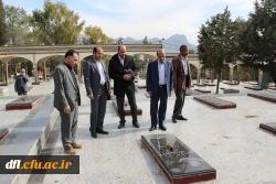 مراسم غبارروبی و عطر افشانی قبور مطهر شهدا با حضور مسئولین دانشگاه فرهنگیان استان لرستان