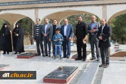مراسم غبارروبی و عطر افشانی قبور مطهر شهدا با حضور مسئولین دانشگاه فرهنگیان استان لرستان
