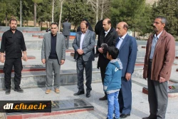 مراسم غبارروبی و عطر افشانی قبور مطهر شهدا با حضور مسئولین دانشگاه فرهنگیان استان لرستان