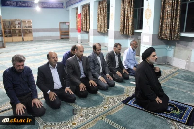 شرکت مسئولین و اعضای شورای صنفی پردیس علامه طباطبایی در مراسم افطار دانشجویان