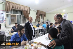شرکت مسئولین و اعضای شورای صنفی پردیس علامه طباطبایی در مراسم افطار دانشجویان