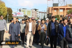 راهپیمایی دانشجویان پردیس علامه طباطبایی لرستان در اعتراض به آشوب گران حوادث اخیر