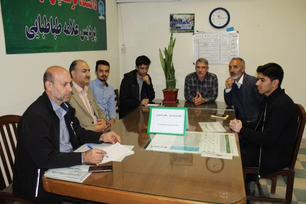 جلسه اعضای شورای صنفی با معاونت توسعه منابع و امور دانشجویی