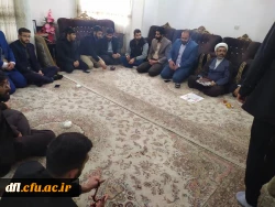 دیدار با خانواده شهید نظم و امنیت به مناسبت دهه فجر