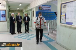 مراحل ضدعفونی و گندزدایی از واحدهای مختلف پردیس علامه طباطبایی لرستان