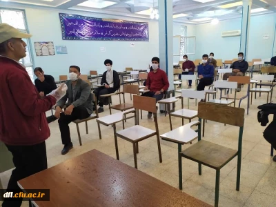 کلاس آموزشی-بهداشتی قرارگاه امام 
خامنه ای برای مقابله با ویروس کرونا در مدرسه امام خامنه ای برای دانشجویان پردیس علامه طباطبایی لرستان

