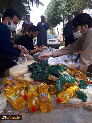 تهیه و توزیع313 بسته غذایی و بهداشتی در شهرستان خرم آباد پردیس علامه طباطبایی لرستان