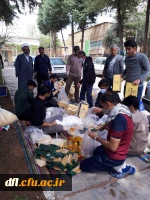 تهیه و توزیع313 بسته غذایی و بهداشتی در شهرستان خرم آباد پردیس علامه طباطبایی لرستان