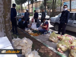 تهیه و توزیع313 بسته غذایی و بهداشتی در شهرستان خرم آباد پردیس علامه طباطبایی لرستان