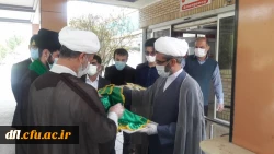 حضور در بیمارستان تامین اجتماعی خرم آباد و عیادت با بیماران و پخش نذورات حرم حضرت معصومه (س) توسط گروه جهادی پیامبر اعظم پردیس علامه طباطبایی لرستان با حضور امام جمعه خرم آباد