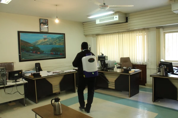 تب سنجی کارکنان پردیس علامه طباطبایی لرستان در محل کار