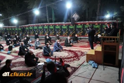 برگزاری مراسم شب شهادت امام سجاد (ع) در کنار مرقد شهید گمنام