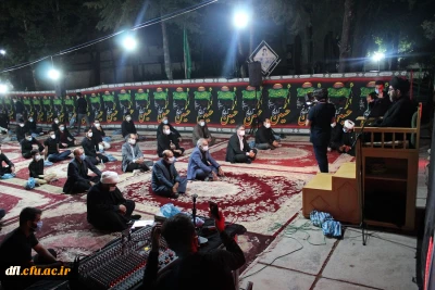 برگزاری مراسم شب شهادت امام سجاد (ع) در کنار مرقد شهید گمنام