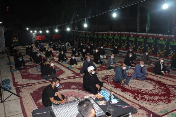 برگزاری مراسم شب شهادت امام سجاد (ع) در کنار مرقد شهید گمنام