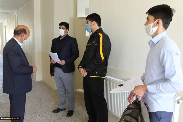 ازدید سرپرست مدیریت امور پردیس های دانشگاه فرهنگیان لرستان از روند مصاحبه پذیرفته شدگان دانشگاه فرهنگیان لرستان