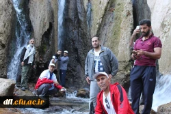 کوهپیمایی کارکنان پردیس علامه طباطبایی لرستان در منطقه سیاحتی آبشار وارک