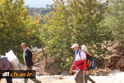کوهپیمایی کارکنان پردیس علامه طباطبایی لرستان در منطقه سیاحتی آبشار وارک