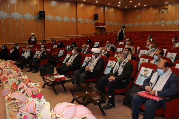 مراسم سومین سالگرد تدفین شهید گمنام در پردیس علامه طباطبایی لرستان