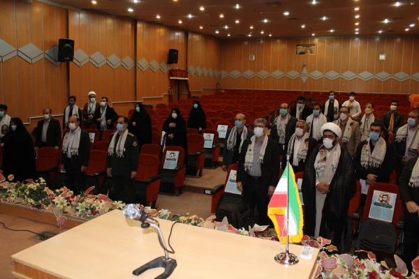 مراسم سومین سالگرد تدفین شهید گمنام در پردیس علامه طباطبایی لرستان