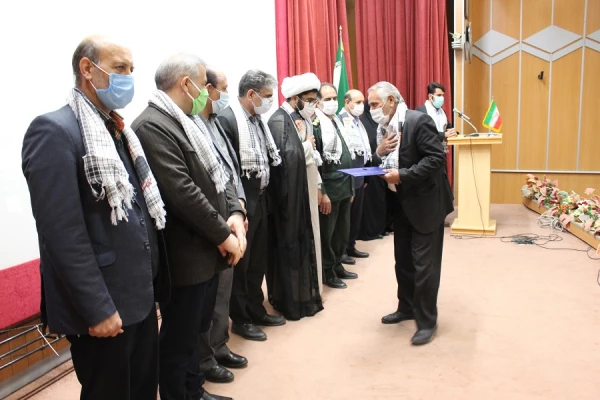 مراسم سومین سالگرد تدفین شهید گمنام در پردیس علامه طباطبایی لرستان