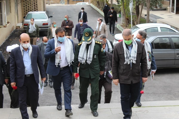 مراسم سومین سالگرد تدفین شهید گمنام در پردیس علامه طباطبایی لرستان