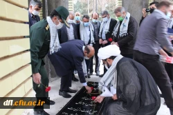 مراسم سومین سالگرد تدفین شهید گمنام در پردیس علامه طباطبایی لرستان