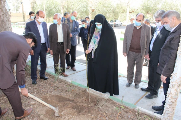 برگزاری مراسم یک درخت، یک زوج و یک شهید در پردیس علامه طباطبایی لرستان 