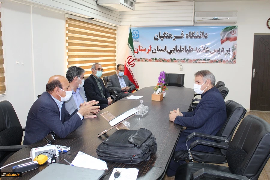 بازدید سرزده سرپرست دانشگاه فرهنگیان استان لرستان و دیگر مسئولان دانشگاه از کلاسهای درس حضوری و سراهای دانشجویی پردیس علامه طباطبایی لرستان 2