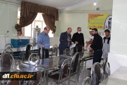 بازدید دکتر عربان، سرپرست مدیریت امورپردیس های دانشگاه فرهنگیان استان لرستان و مسئولین کمیته بهداشت و تغذیه جشنواره کشوری قرآن وعترت از سرا های دانشجویی ،سلف سرویس ،سوئیت وفضای محوطه پردیس علامه طباطبایی لرستان به روایت تصویر  3