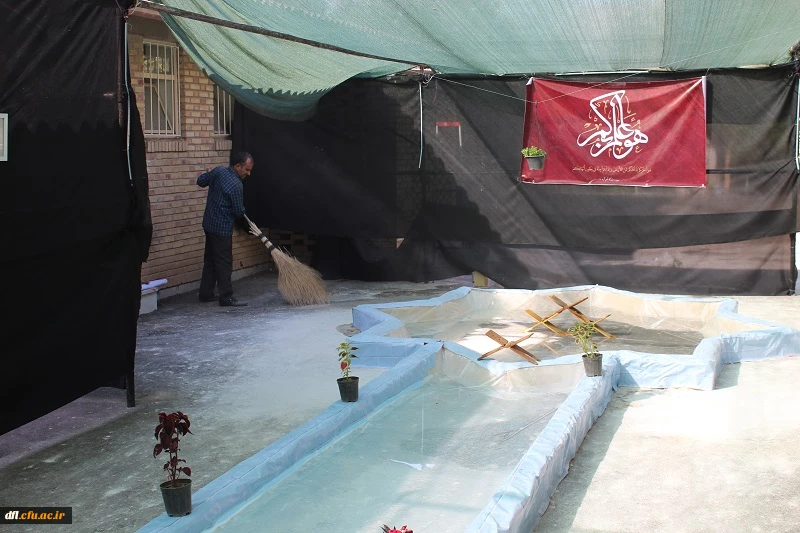 بازدید دکتر عربان، سرپرست مدیریت امورپردیس های دانشگاه فرهنگیان استان لرستان و مسئولین کمیته بهداشت و تغذیه جشنواره کشوری قرآن وعترت از سرا های دانشجویی ،سلف سرویس ،سوئیت وفضای محوطه پردیس علامه طباطبایی لرستان به روایت تصویر  4