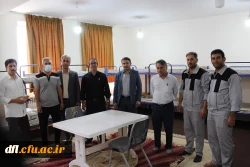 بازدید دکتر عربان، سرپرست مدیریت امورپردیس های دانشگاه فرهنگیان استان لرستان و مسئولین کمیته بهداشت و تغذیه جشنواره کشوری قرآن وعترت از سرا های دانشجویی ،سلف سرویس ،سوئیت وفضای محوطه پردیس علامه طباطبایی لرستان به روایت تصویر  9