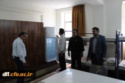 بازدید دکتر عربان، سرپرست مدیریت امورپردیس های دانشگاه فرهنگیان استان لرستان و مسئولین کمیته بهداشت وتغذیه جشنواره کشوری قرآن وعترت از سرا های دانشجویی ،سلف سرویس ،سوئیت وفضای محوطه پردیس علامه طباطبایی لرستان به روایت تصویر  12