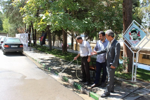 بازدید دکتر عربان، سرپرست مدیریت امورپردیس های دانشگاه فرهنگیان استان لرستان و مسئولین کمیته بهداشت وتغذیه جشنواره کشوری قرآن وعترت از سرا های دانشجویی ،سلف سرویس ،سوئیت وفضای محوطه پردیس علامه طباطبایی لرستان به روایت تصویر  13