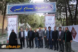 بازدید خانم دکتر موسوی مدیرکل فرهنگی واجتماعی،دکتر معماریان معاونت مدیرکل فرهنگی واجتماعی دانشگاه فرهنگیان کشور و دکتر شجاع عربان سرپرست مدیریت دانشگاه فرهنگیان استان لرستان ازفضاسازی محل برگزاری سی و دومین جشنواره قرآن وعترت دانشجو معلمان سراسر کشور در د