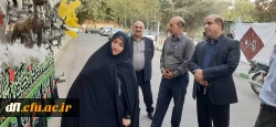 بازدید خانم دکتر موسوی مدیرکل فرهنگی واجتماعی،دکتر معماریان معاونت مدیرکل فرهنگی واجتماعی دانشگاه فرهنگیان کشور و دکتر شجاع عربان سرپرست مدیریت دانشگاه فرهنگیان استان لرستان ازفضاسازی محل برگزاری سی و دومین جشنواره قرآن وعترت دانشجو معلمان سراسر کشور در د